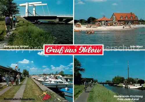 AK / Ansichtskarte Ihlow_Ostfriesland Bangstedter Verlaat Ihler Meer Bootshafen Ems Jade Kanal Ihlow_Ostfriesland