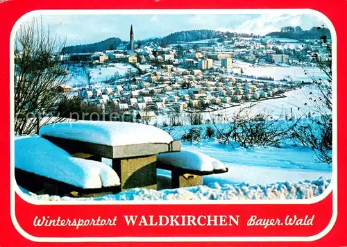 AK / Ansichtskarte Waldkirchen_Niederbayern Winterpanorama Waldkirchen Niederbayern
