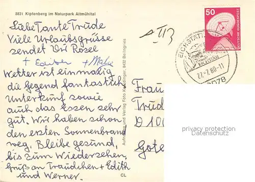 AK / Ansichtskarte Kipfenberg_Altmuehltal Panorama im Naturpark Altmuehltal Kipfenberg Altmuehltal