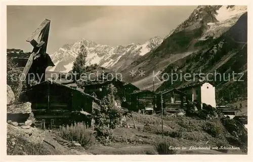AK / Ansichtskarte Eisten im Loetschental mit Schienhorn Eisten