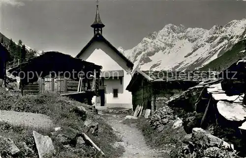 AK / Ansichtskarte Kuehmatt im Loetschental mit Schienhorn 