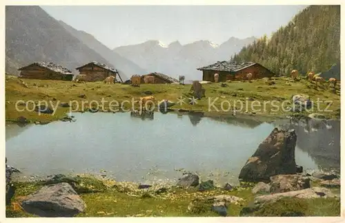 AK / Ansichtskarte Loetschen_Blatten Jafleralp mit Rothoerner Loetschen_Blatten