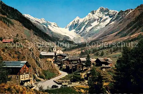AK / Ansichtskarte Blatten__VS im Loetschental mit Schienhorn und Loetschenluecke 