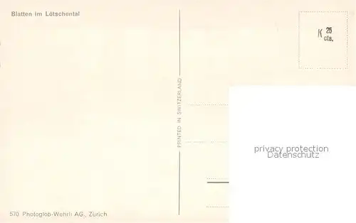 AK / Ansichtskarte Blatten__VS im Loetschental mit Schienhorn 