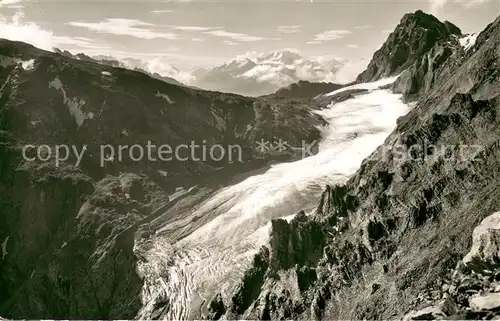 AK / Ansichtskarte Loetschenpass_BE mit Mischabelgruppe Ferden Rothorn und Loetschengletscher 