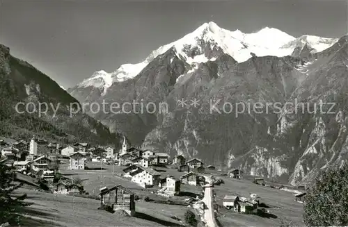 AK / Ansichtskarte Graechen_VS Weisshorn und Bishorn Graechen_VS