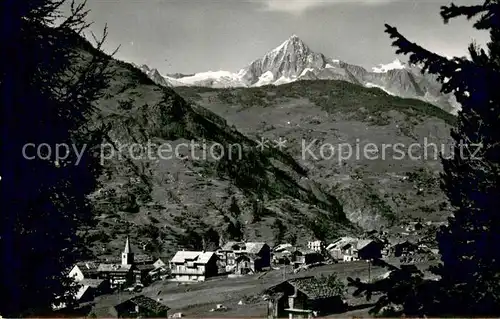 AK / Ansichtskarte Graechen_VS mit Bietschhorn Graechen_VS