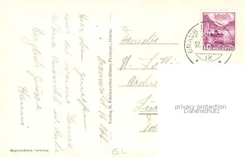 AK / Ansichtskarte Braunwald_GL Panorama Braunwald GL