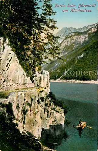 AK / Ansichtskarte Kloenthalsee Partie beim Baerentritt 
