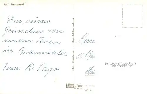 AK / Ansichtskarte Braunwald_GL Panorama Braunwald GL