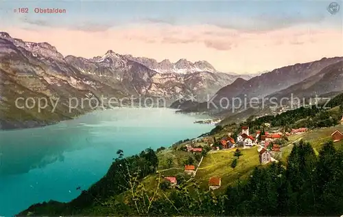 AK / Ansichtskarte Obstalden Panorama mit Walensee Obstalden