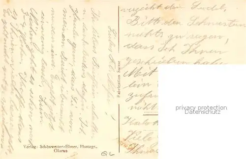 AK / Ansichtskarte Glarus_GL Burgkapelle Glarus_GL