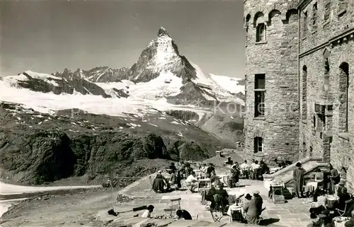 AK / Ansichtskarte Zermatt_VS Kulmhotel Gornergrat mit Matterhorn Zermatt_VS