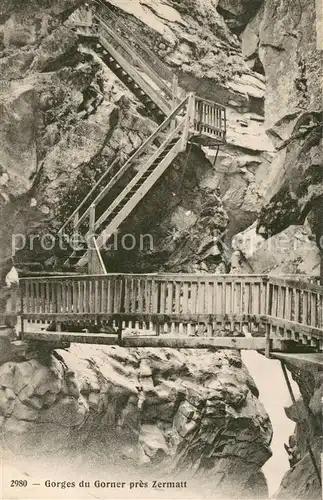 AK / Ansichtskarte Zermatt_VS Gorges du Gorner Zermatt_VS