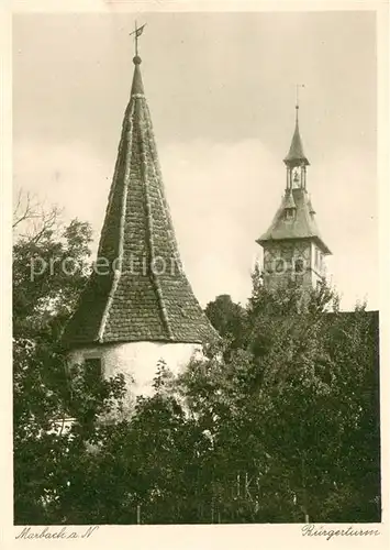 AK / Ansichtskarte Marbach_Neckar Buergerturm Marbach Neckar