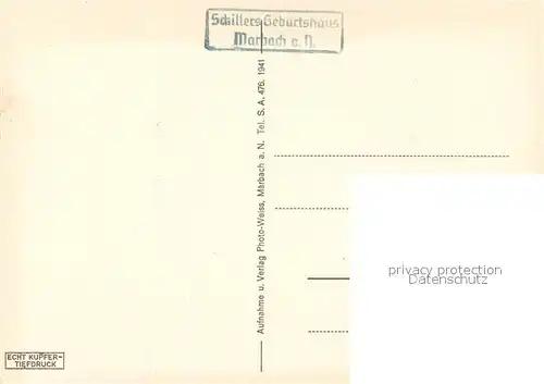 AK / Ansichtskarte Marbach_Neckar Buergerturm Marbach Neckar