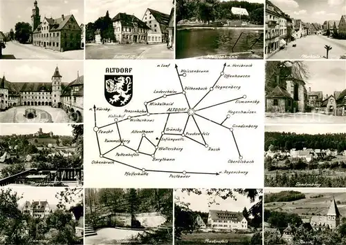 AK / Ansichtskarte Altdorf_Nuernberg Burgthann Hist. Hof Rathaus Weissenbrunn Gnadenberg Altdorf Nuernberg