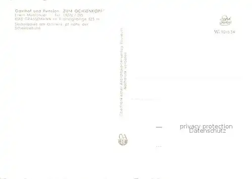 AK / Ansichtskarte Grassemann Gasthof Zum Ochsenkopf Winter Eisberg Fernsehturm Grassemann