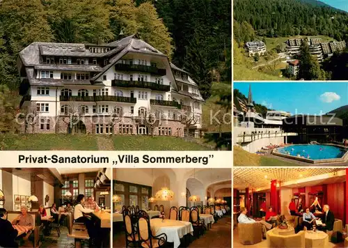 AK / Ansichtskarte Bad_Rippoldsau_Schwarzwald Privat Sanatorium Villa Sommerberg Teilansichten Bad_Rippoldsau