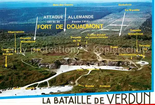 AK / Ansichtskarte Verdun_Meuse Fliegeraufnahme La Bataille de Verdun Verdun Meuse