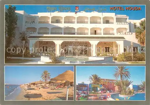AK / Ansichtskarte Dkhila_Monastir_Tunesia Hotel Houda m. Strand 