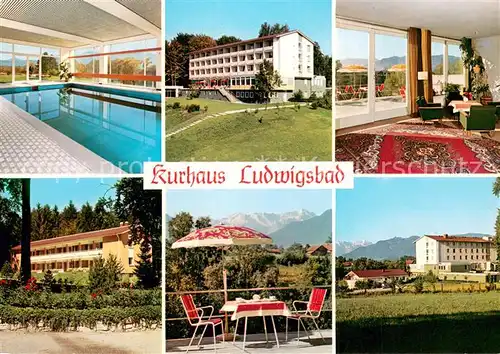 AK / Ansichtskarte Murnau_Staffelsee Kurhaus Ludwigsbad Murnau_Staffelsee