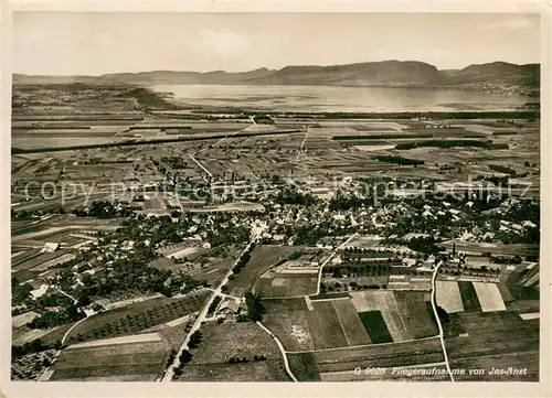 AK / Ansichtskarte Ins Anet_BE Fliegeraufnahme Feldpost 