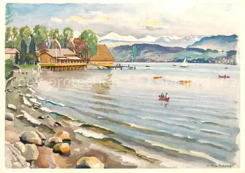 AK / Ansichtskarte Zuerich_ZH Schweizerische Landesausstellung 1939 Kuenstlerkarte Zuerich_ZH