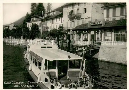 AK / Ansichtskarte Cannero_Riviera_Lago_Maggiore Albergo Milano Cannero_Riviera