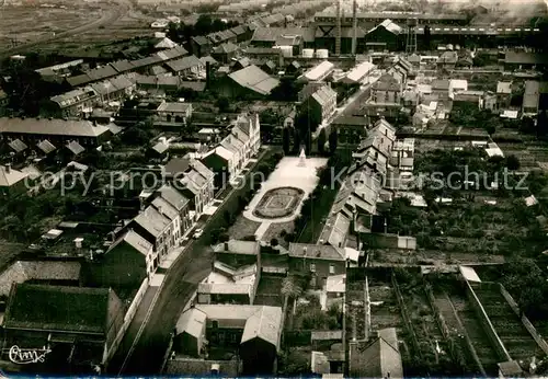 AK / Ansichtskarte Aniche Place Berrioz Verreries de Bagneaux Vue aerienne Aniche