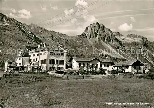 AK / Ansichtskarte Maloja_GR Hotel Maloja Kulm mit Piz Lagrev Maloja_GR