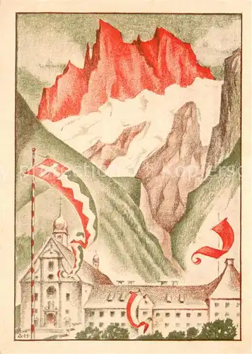 AK / Ansichtskarte Schwyz_SZ Angelo Montana Schloss 