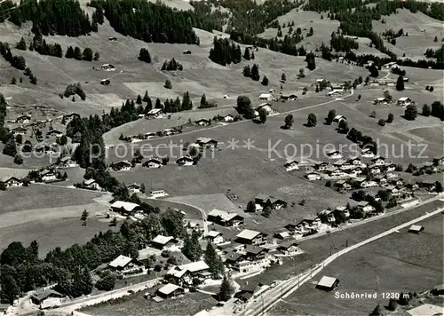 AK / Ansichtskarte Schoenried_BE Fliegeraufnahme 