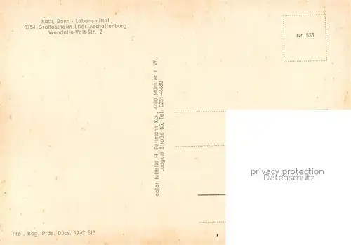 AK / Ansichtskarte Grossostheim Fliegeraufnahme Grossostheim