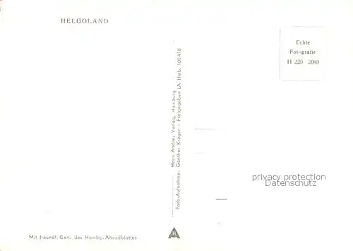 AK / Ansichtskarte Helgoland Fliegeraufnahme Helgoland