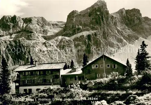 AK / Ansichtskarte Rhaetikon_GR Lindauer Huette Berge Rhaetikon GR