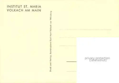 AK / Ansichtskarte Volkach Institut St. Maria Volkach