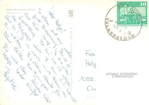 AK / Ansichtskarte Bad_Sulza Inhalatorium Bad_Sulza