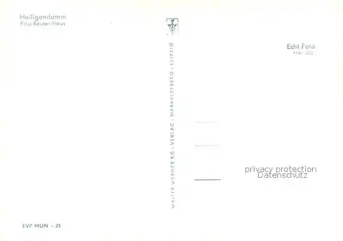 AK / Ansichtskarte Heiligendamm_Ostseebad Fritz Reuter Haus Aussenansicht Heiligendamm_Ostseebad