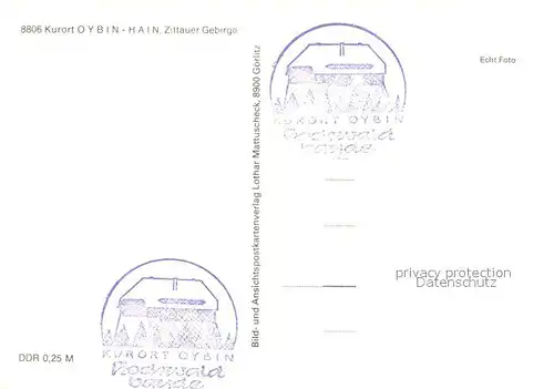 AK / Ansichtskarte Oybin HOG Hochwaldbaude Oybin