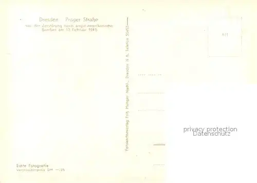 AK / Ansichtskarte Dresden Prager Strasse Strassenbahn Geschaefte Dresden