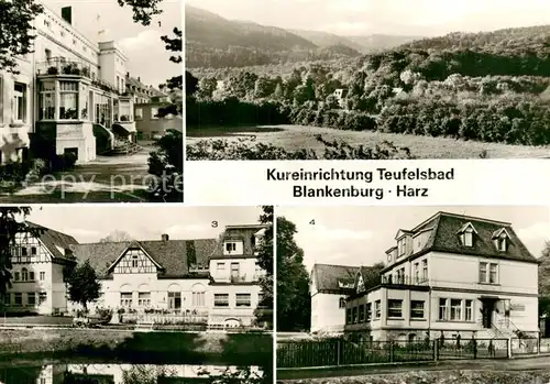AK / Ansichtskarte Blankenburg_Harz Kurheinrichtung Teufelsbad Kurhaus Waldmuehle Blankenburg_Harz