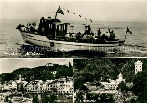 AK / Ansichtskarte Portofino_Liguria Motorboot Aldebaran S.Fruttuoso Portofino Liguria