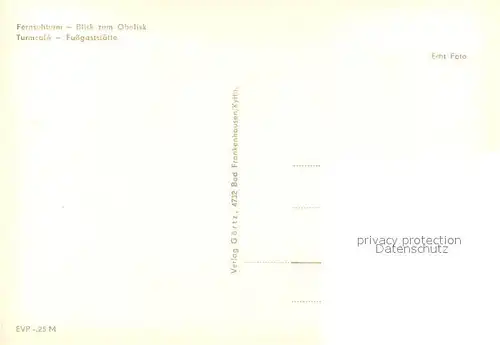 AK / Ansichtskarte Bad_Frankenhausen Fernsehturm Obelisk Turmcafe Fussgaststaette Bad_Frankenhausen