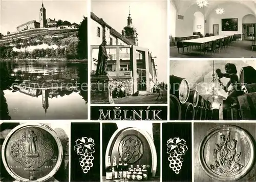 AK / Ansichtskarte Melnik_Czechia Schloss Weinstube 