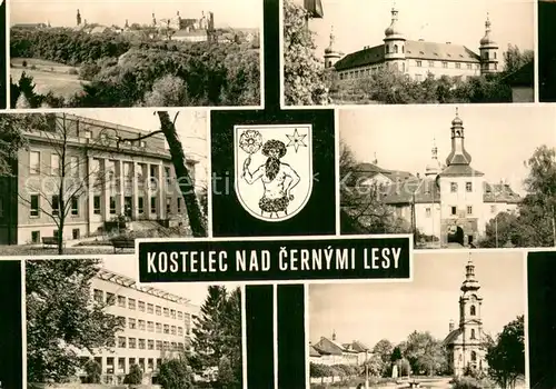 AK / Ansichtskarte Kostelec_nad_Cernymi Lesy Zamek Sanatorium Gottwaldovo namesti 