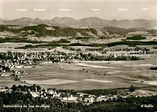 AK / Ansichtskarte Neutrauchburg Fliegeraufnahme Panorama Neutrauchburg