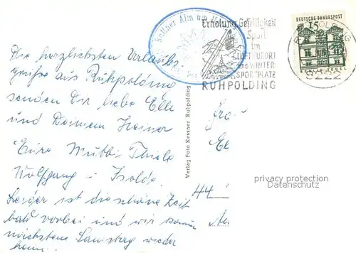 AK / Ansichtskarte Ruhpolding Raffner Alm am Unterberg Ruhpolding