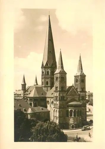 AK / Ansichtskarte Bonn_Rhein Muenster Bonn_Rhein