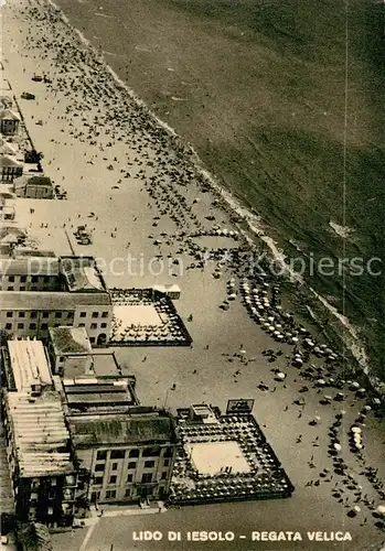 AK / Ansichtskarte Jesolo_Lido Fliegeraufnahme Strand Jesolo Lido